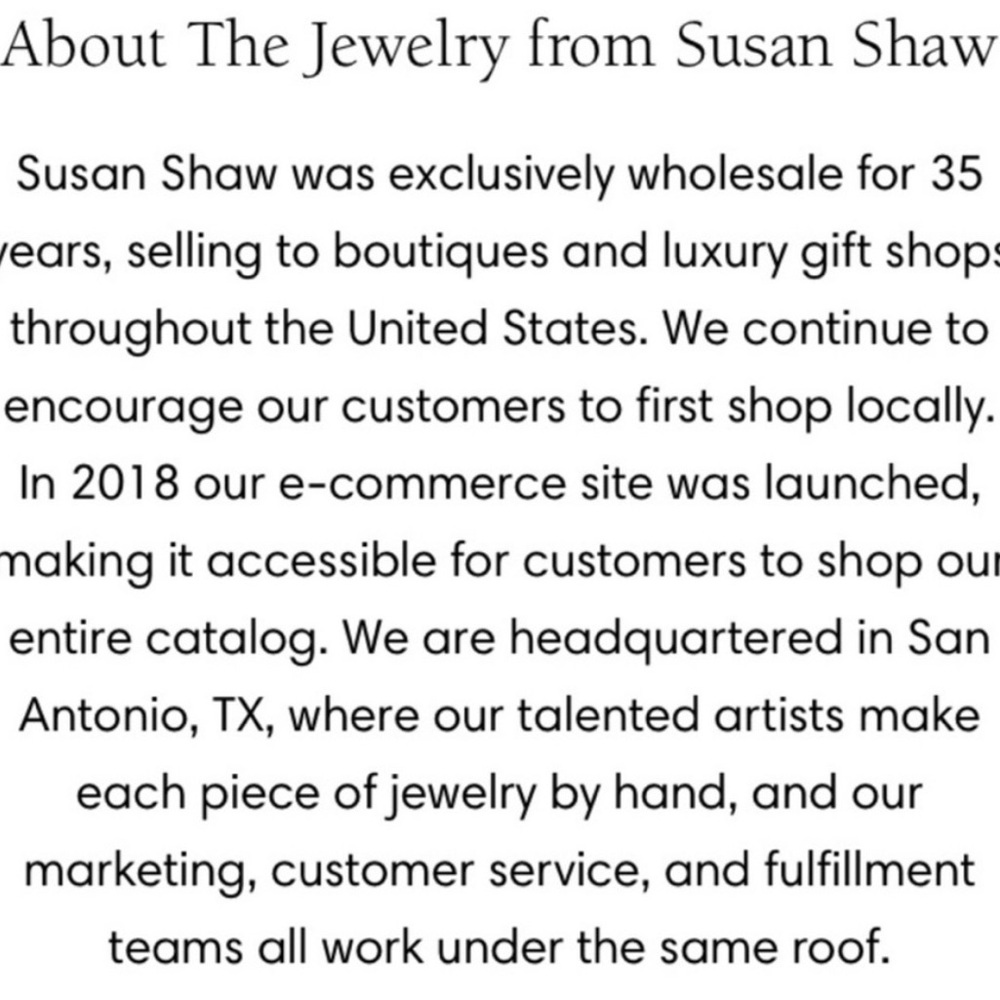 Susan Shaw necklace with circles 32” long, silver plated a few marks as shown. - Picture 5 of 5
